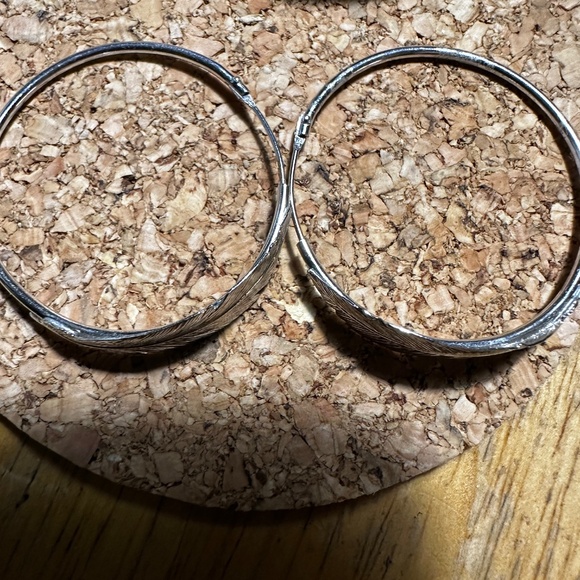 Sterling Silver Hoops - Picture 4 of 5